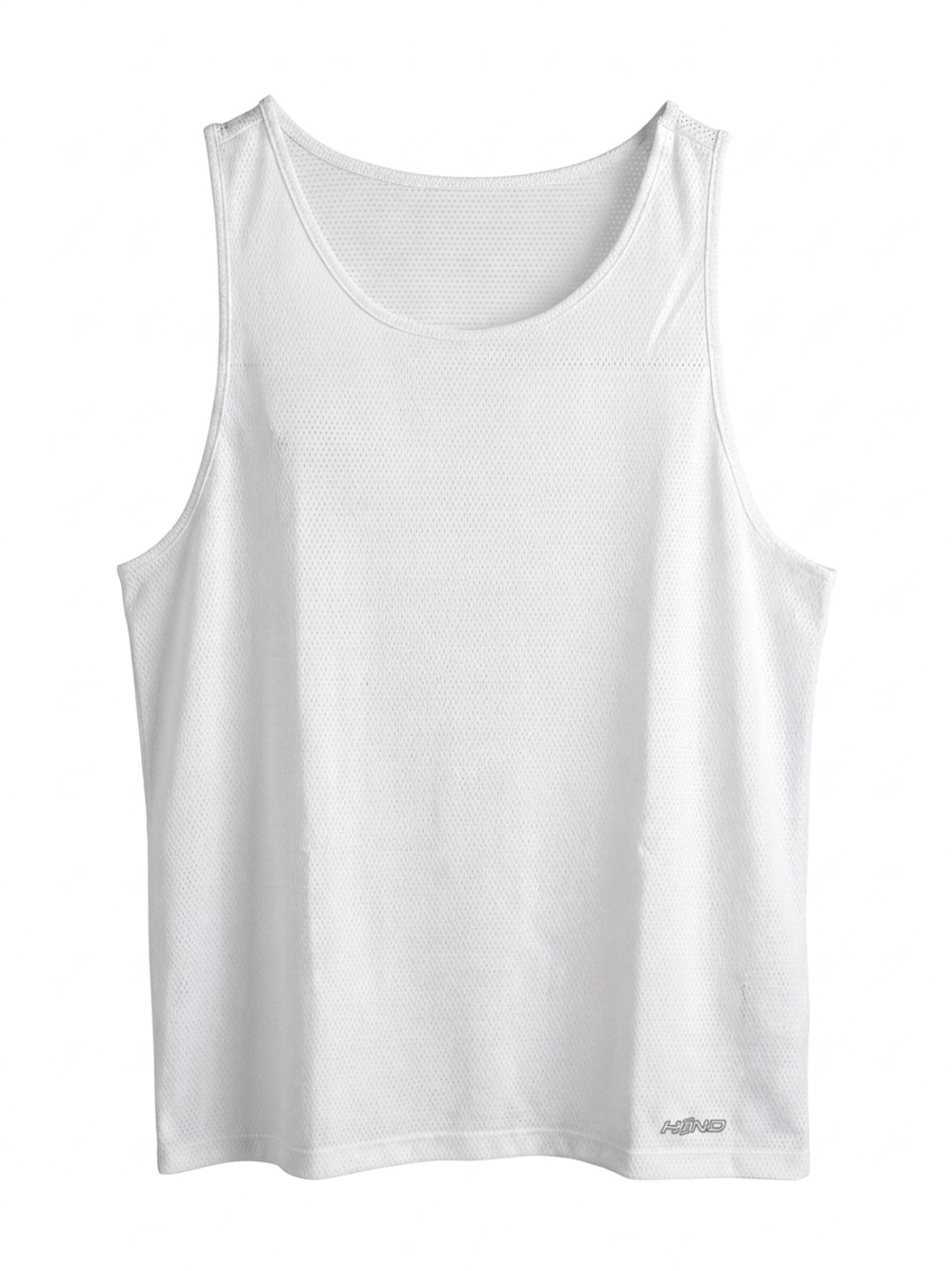 White Athletic Mesh Tank Top